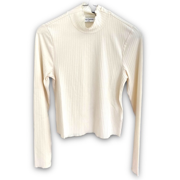 Juicy Couture Ribbed Longsleeve with tiny turtleneck Size Small - Picture 1 of 5